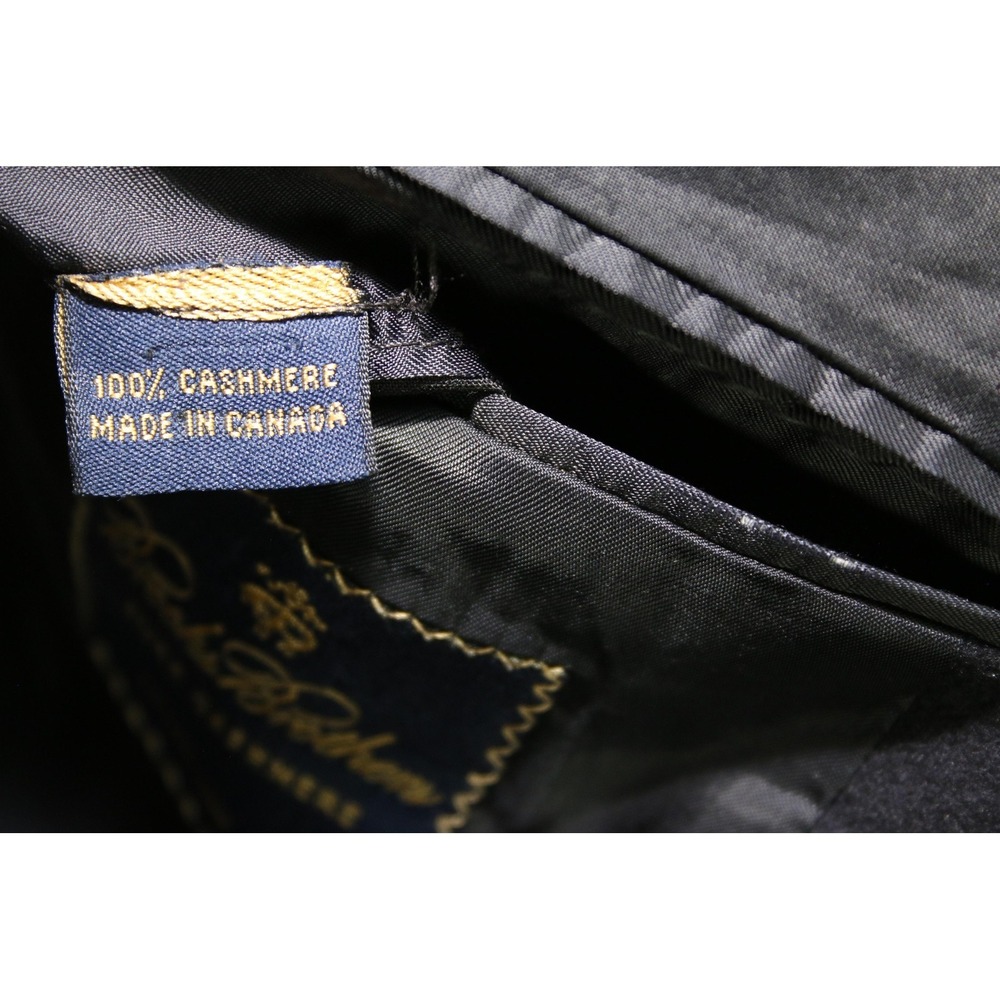 Brooks Brothers Blazer Mens 44L Pure Cashmere Loro Piana Navy Sport Coat Jacket - Picture 10 of 16